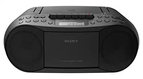 Sony Stereo CD/Cassette Boombox Home Audio Radio, Black